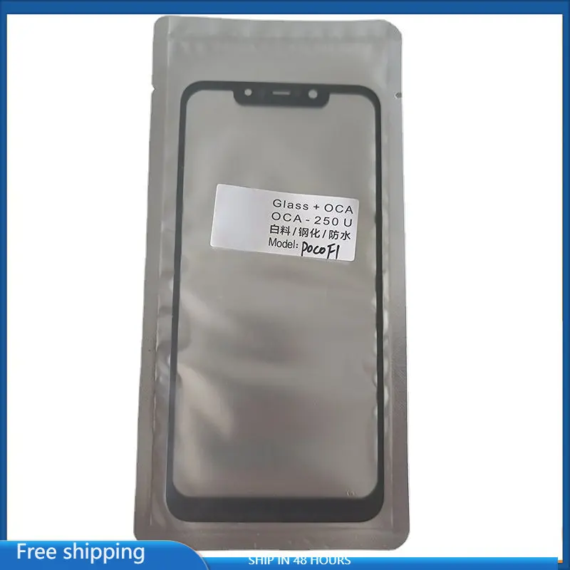 Front Glass+OCA LCD Outer Lens For Xiaomi Poco F1 F3 X2 Poco F2 X3 Pro