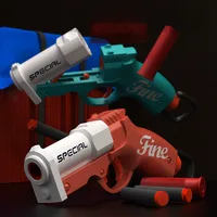 Shell Throwing Mini S686 Soft Bullet Launcher Toy Gun Airsoft Foam Bullet Blaster CS Outdoor Weapon Children Pistol 2