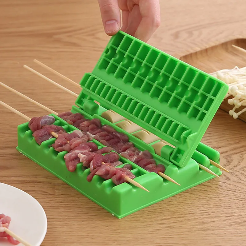 Multifunctional Barbecue String Skewers Kebab Artifact Wear Food Meat String Device Skewer for Pork Maker BBQ Tools Accessories,barbecue skewers,kebab maker,bbq grilling accessories