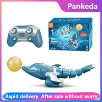 RC High Speed Remote Control Boat Simulation Dolphin Boat 2.4G with Light Effects Underwater Game Toys remote control toys 1