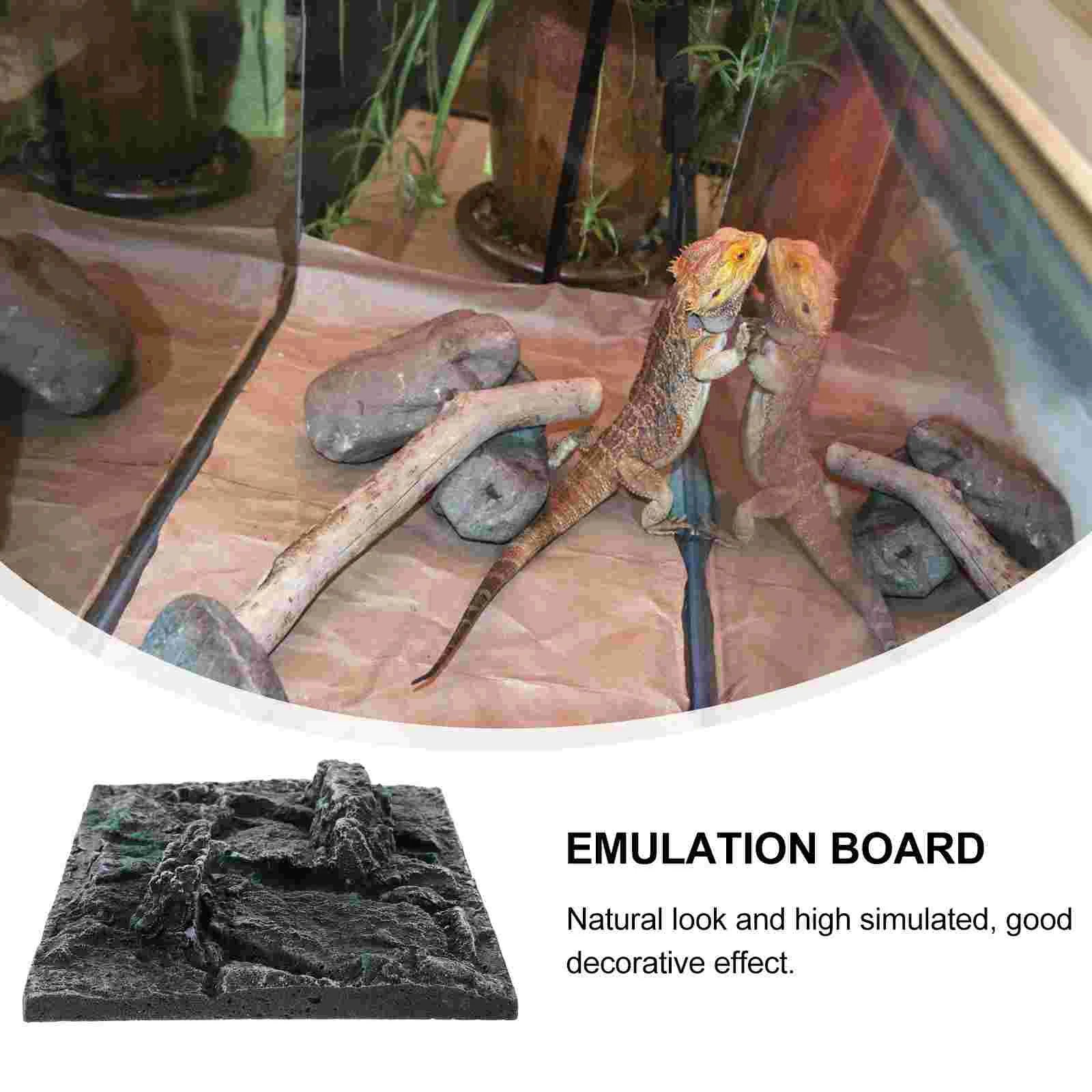 High Grade 3D Background Board Free Splicing Aquarium Background Board Tortoise Tank Decorative Emulation Resin Wall