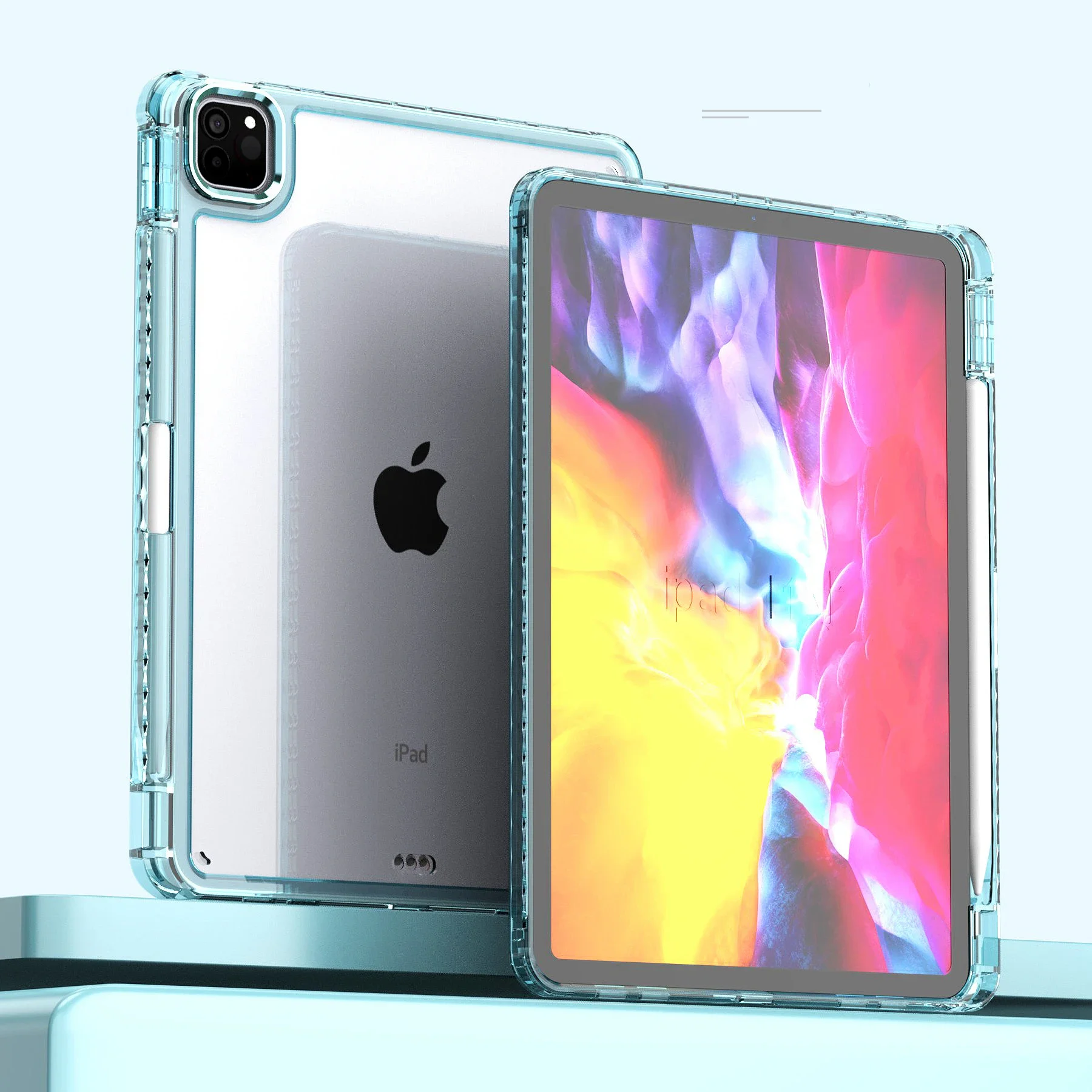 Ultra-Durable Clear Transparent Tablet Case - Shockproof Soft Protective Cover