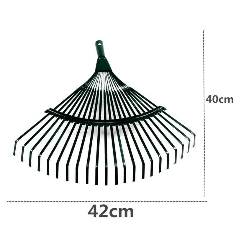 Garden Leaf Rake Hay Deciduous Farming Rake 22-tooth Garden Tool Without Handle Home Ripper Tool