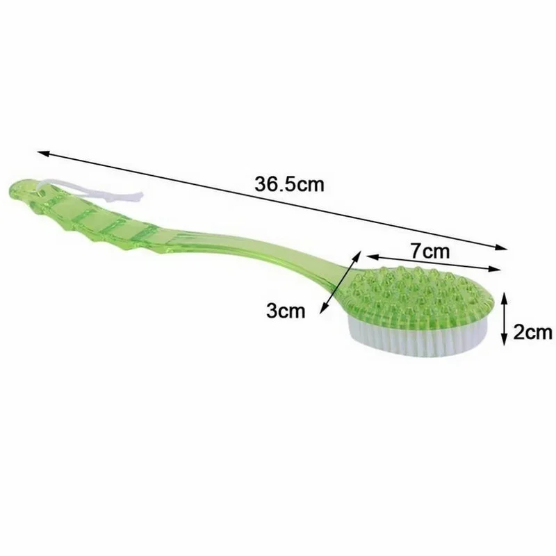 Massager Back Spa Long Natural Body Brush Bath  Plastic Bristle Shower 6