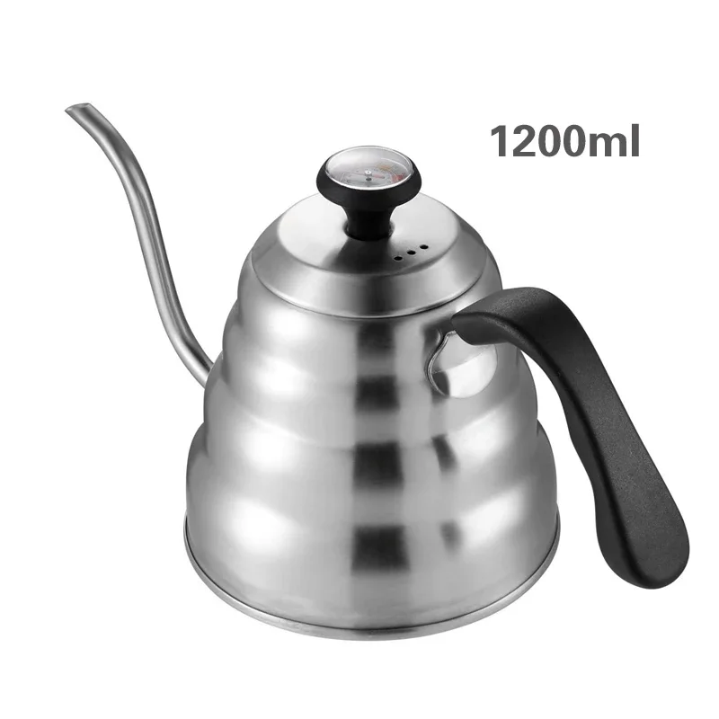 304 Stainless Steel Coffee Kettle Gooseneck Pour O...