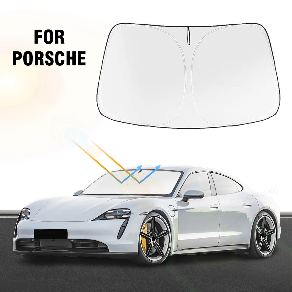 자동차 앞 유리 태양 쉐이드 커버, 바이저, 포르쉐 타이칸 2020-2023 2024 햇빛가리개 