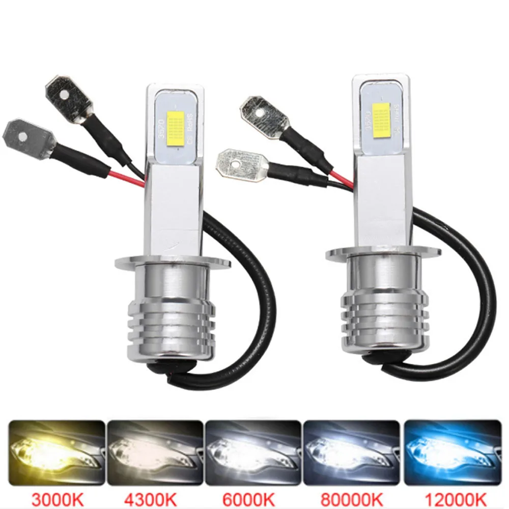 

Muxall 2Pcs CSP Car LED H1 H3 H7 H11 H4 Headlight Headlamp Bulbs Conversion Kit 80W 20000LM 6000K Super Bright Car Fog Light