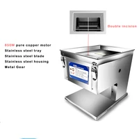 220V Electric Slicer Meat Cutter Machine Commercial Stainless Steel Meat Slicer Vegetable Cutting Machine Shredded Diced 2