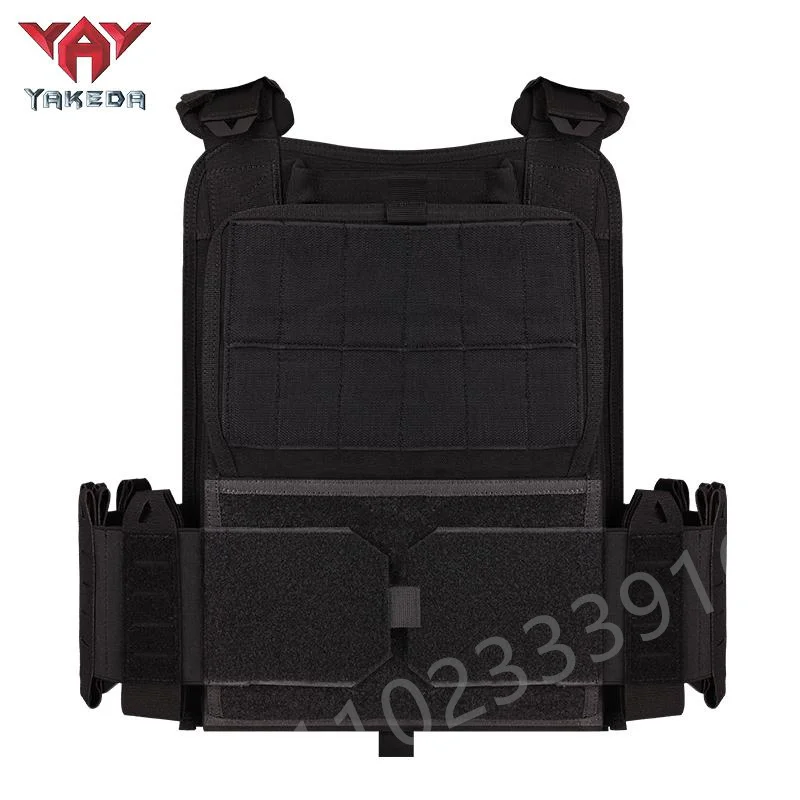 Tactical Vest 6094 Fast detachable light laser cut outdoor hunting black gear carry vest of high quality