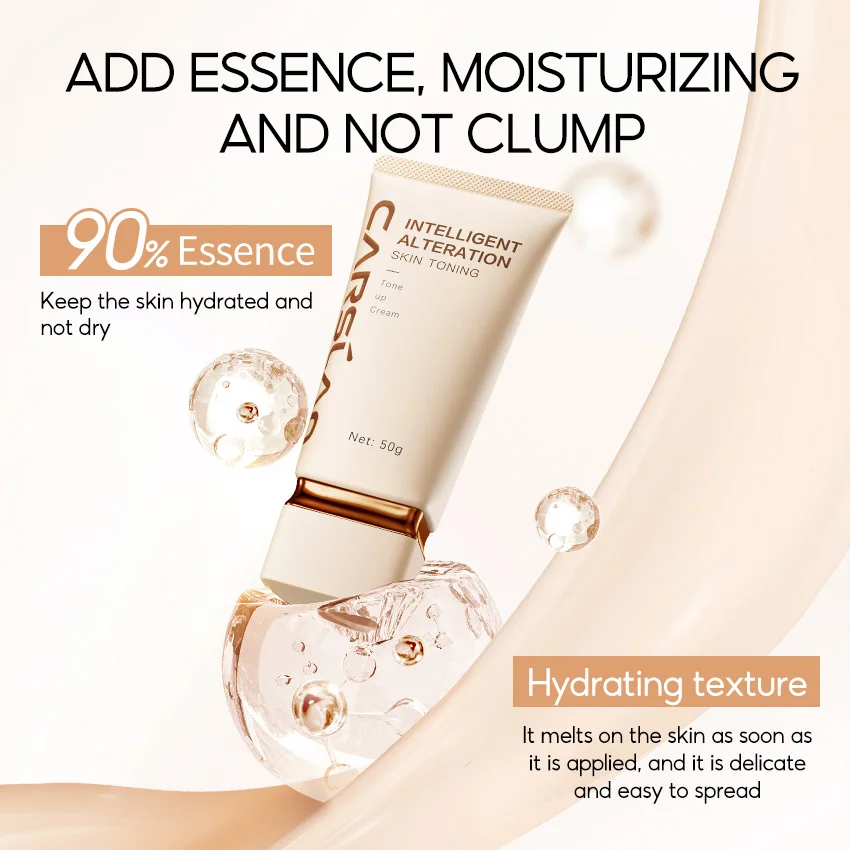 CARSLAN Intelligent Alteration Skin Toning Tone Up Cream Natural Brightening Face Body Skin Hydrating Moisturizing Face Primer