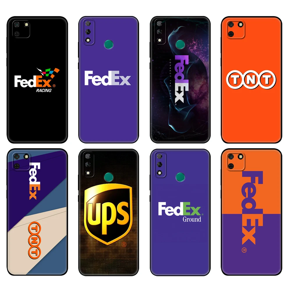 Черный чехол из ТПУ для Huawei Y9S Y6S Y8S Y5P Y7P Y8P Y5 lite Prime Y6 express TNT UPS |
