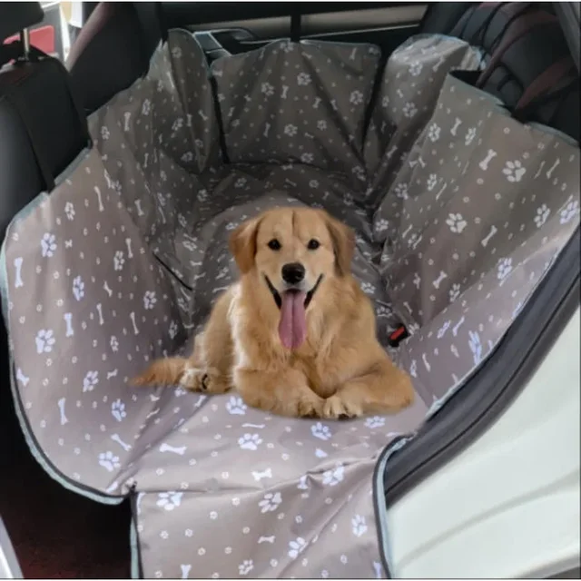 CAWAYI KENNEL Dog Carriers Waterproof Rear Back Pet Dog Car Seat Cover Mats Hammock Protector with Safety Belt Transportin Perro 5