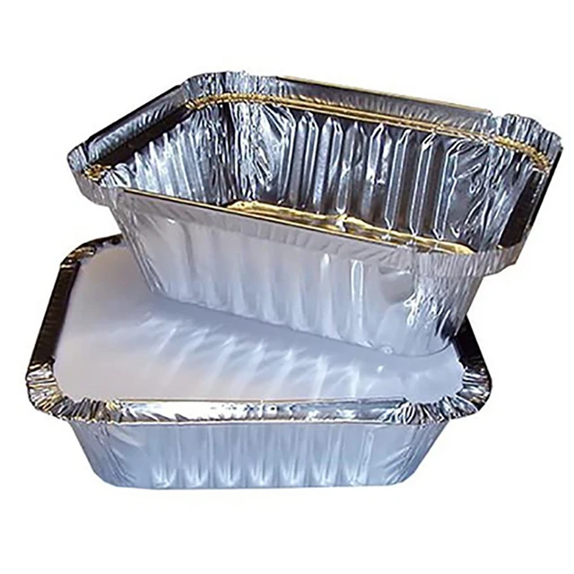 620ml Disposable Aluminum Foil Trays With Lid Outdoors Bbq Food Preparation  Containers Baking Food Storage Kitchen Supplies - Disposable Food Containers  - AliExpress