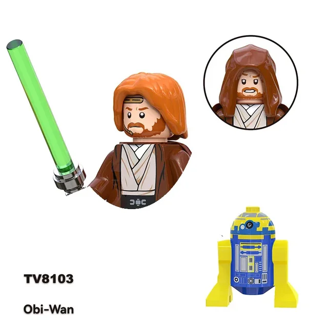 Star Wars Building Blocks Mandalorians Sith Darth Vader Clone Troopers C-3PO Vader Han Solo Leia  Boba Fett Robot Figure Toy 6