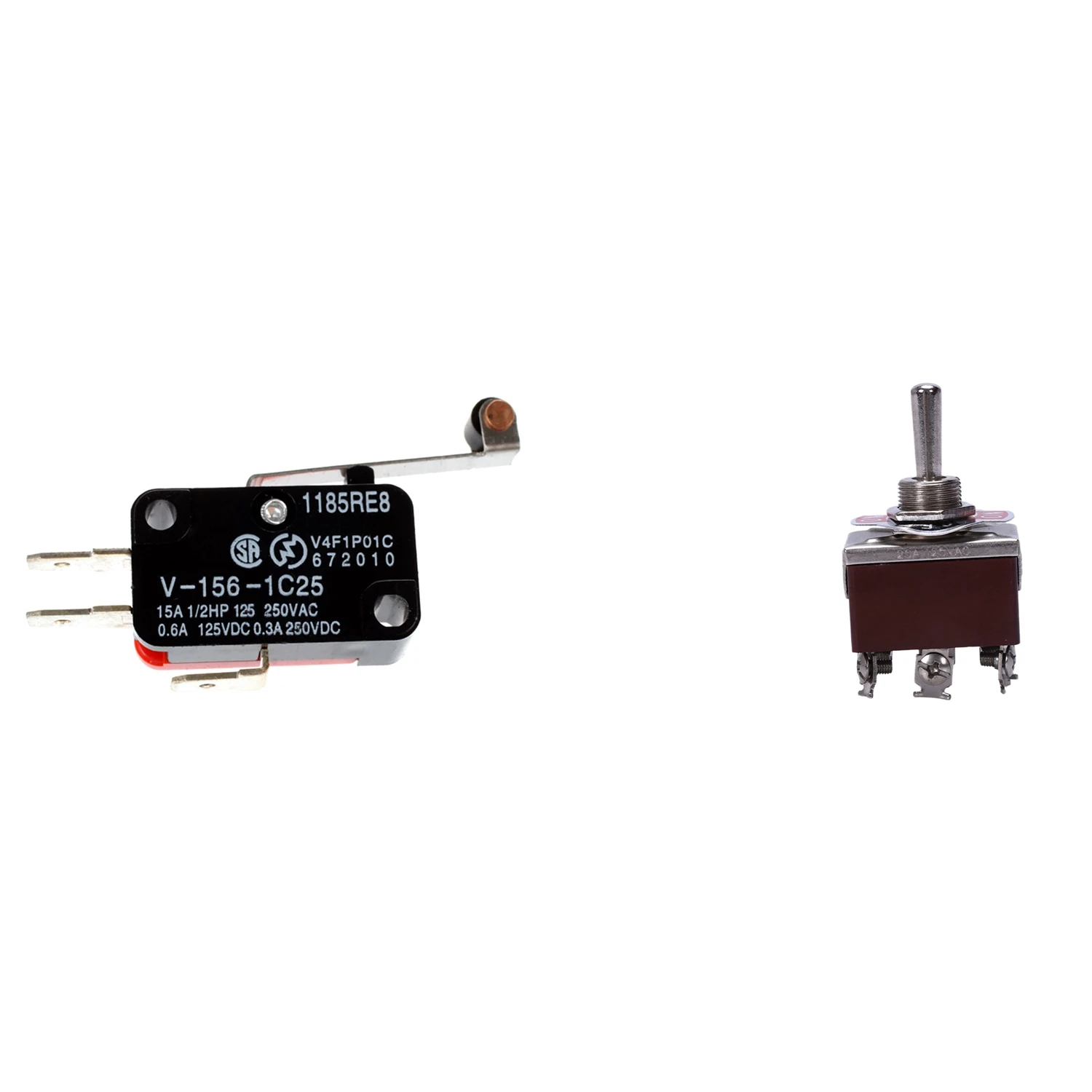 Mini Finecorsa Braccio Leva Rullo Cerniera Lunga Spdt Lotto Di Azione A Scatto Con Interruttore A Levetta Momentaneo Dpdt A 3 Posizioni