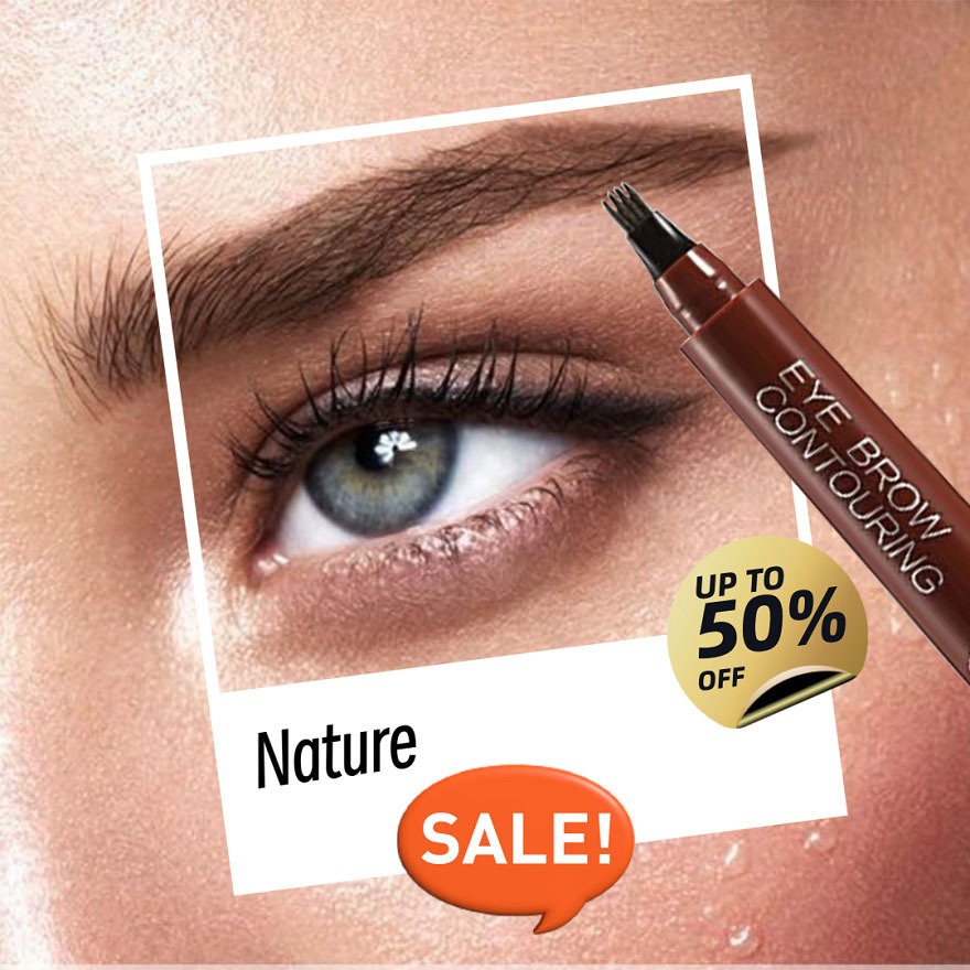 Waterproof eyebrow pencil in five colors, косметика microblading with 4 tips, waterproof liquid for natural eyebrow pen makeup