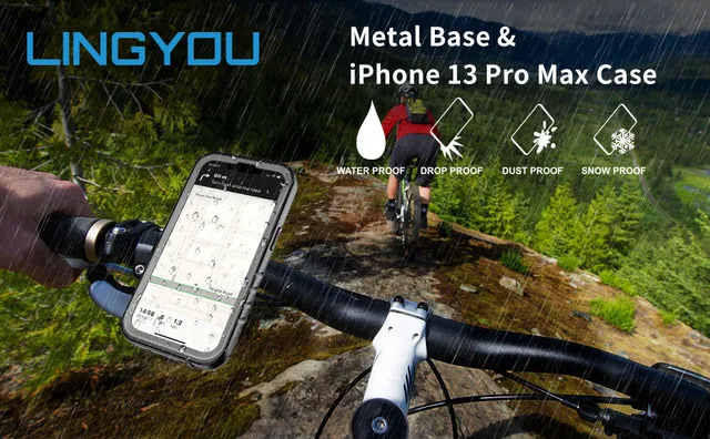 Lingyou Metall Fahrrad Telefon halterung für iPhone 15 14 13 12 11