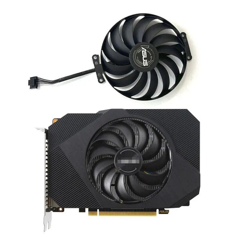 1 вентилятор, 6 контактов, новый для ASUS GeForce GTX1650 GDDR6 4 Гб, графическая карта PHOENIX OC, сменный вентилятор T129215BU FDC10U12D9-C CF1010U1