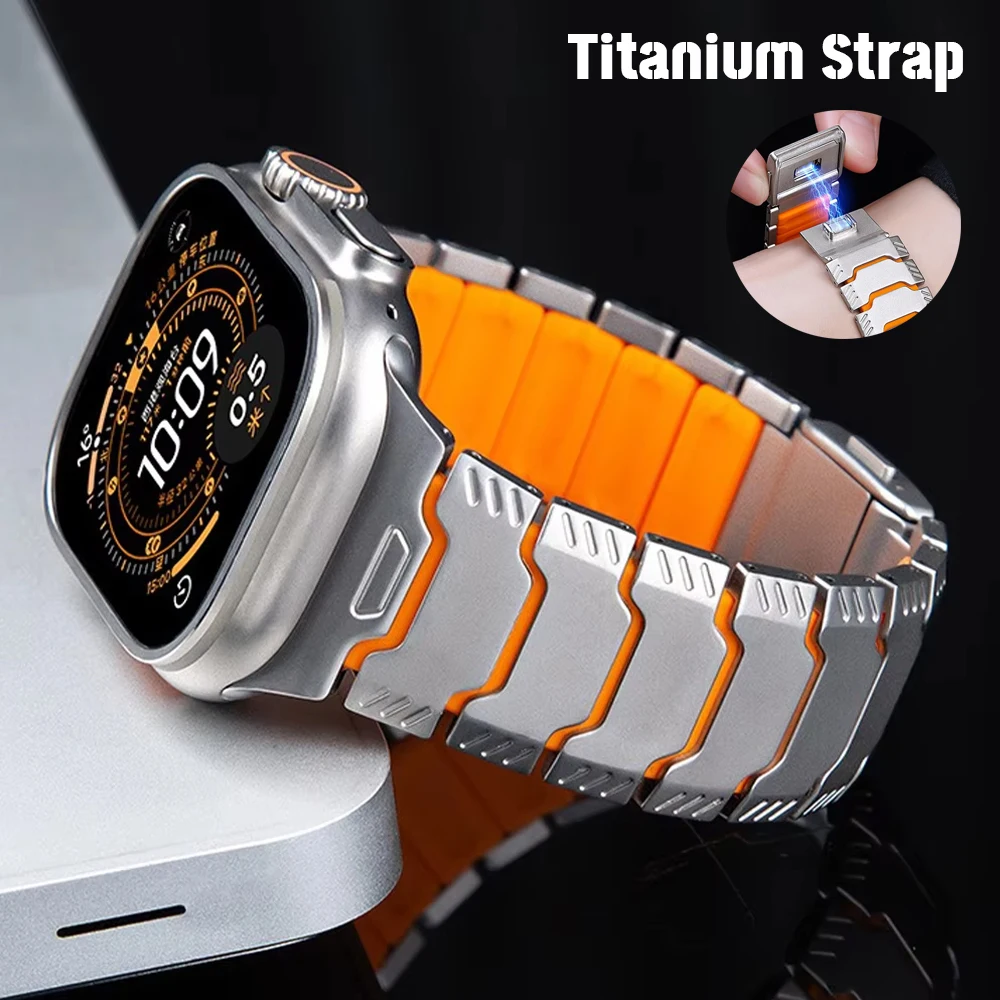 Luxury Titanium & Silicone Magnetic Band