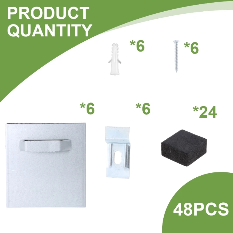 Description Picture 5 of itemMultifunction Picture Hanging set Adhesive Metal Plates for Flat Panel Displays