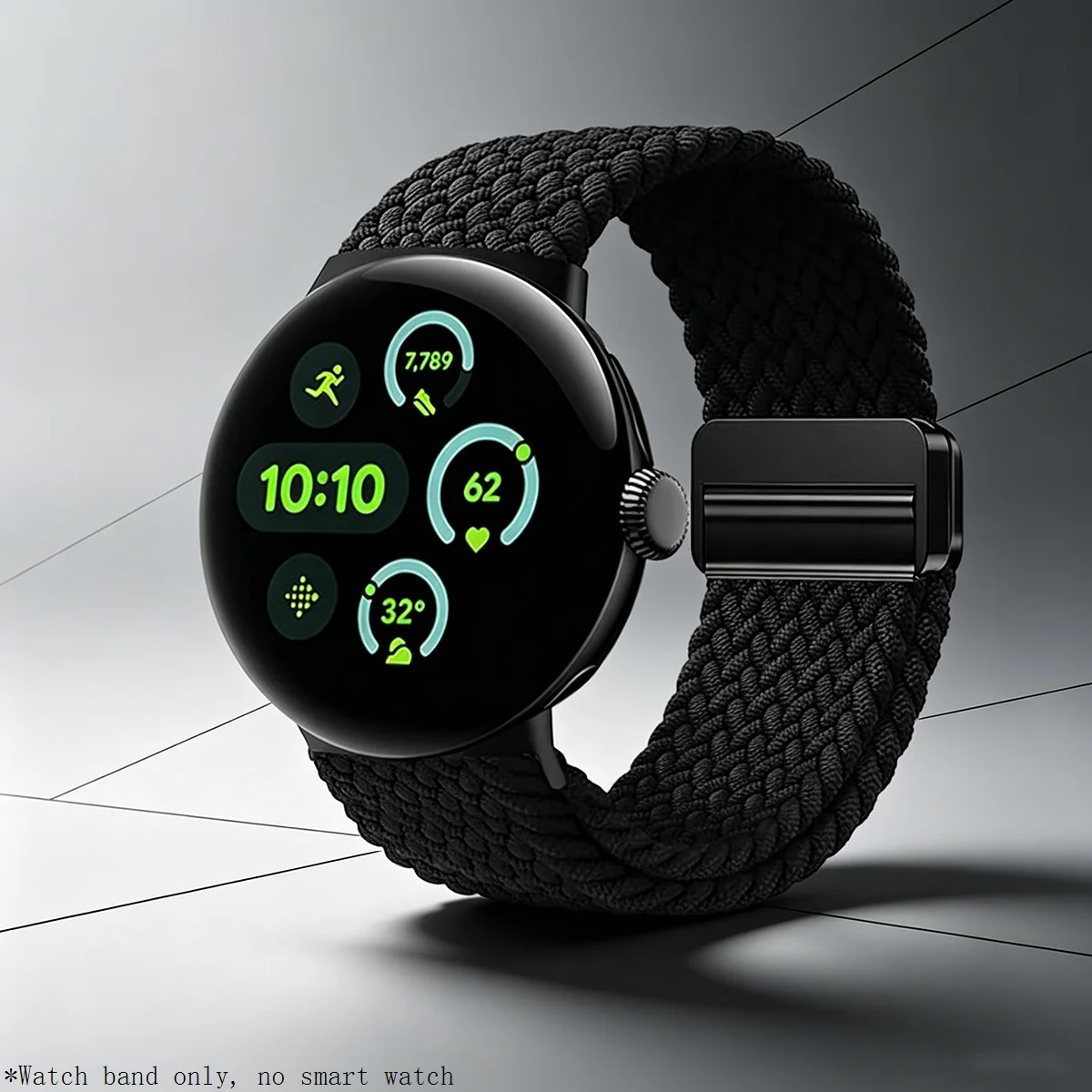 Soft Nylon Sport Bracelet for Google Pixel Watch - Unisex 41mm Strap