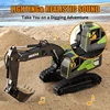 HUINA 1:16/1:18 11 Channels Engineering Car 2.4G Remote Control Bulldozer Truck Dumper Excavator Duty Bulldozer Metal Shovel Toy 3