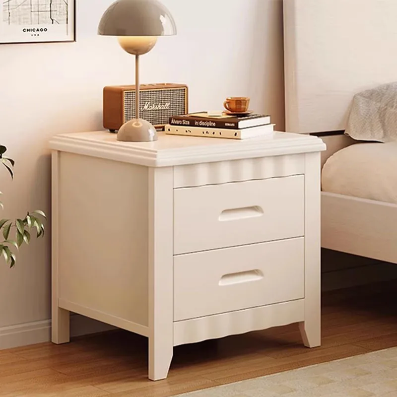 

Wood White Small Nightstand Nordic Cheap Cute Solid Drawers Small Nightstand Bedroom Mobile Trendy Mesita De Noche Furniture