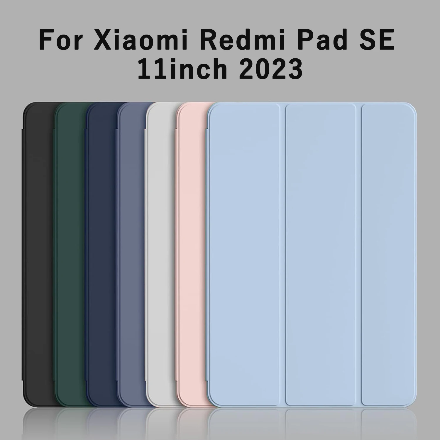Premium Tri-fold Flip Case - Magnetic Stand PU Leather Protective Cover with Auto Sleep/Wake Function