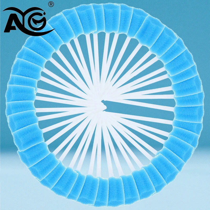 AG 100Pcs Dental Disposable Oral Sponge Swab Tooth Cleaning Mouth Swabs ...