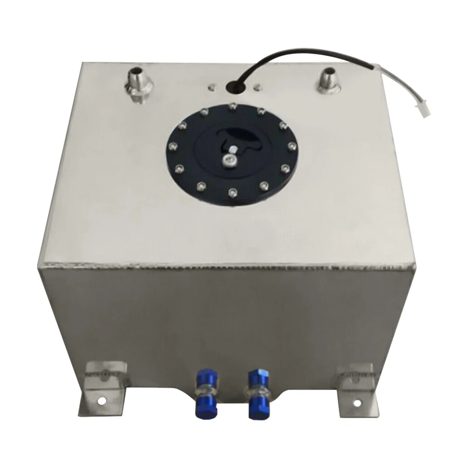 20L Universal Aluminium Kraftstofftank Kraftstofftank Ausgestattet W | Ölstandsensor, 0–90 Ohm Aluminium-Renntank für die meisten Fahrzeuge, Silber – Detail 19