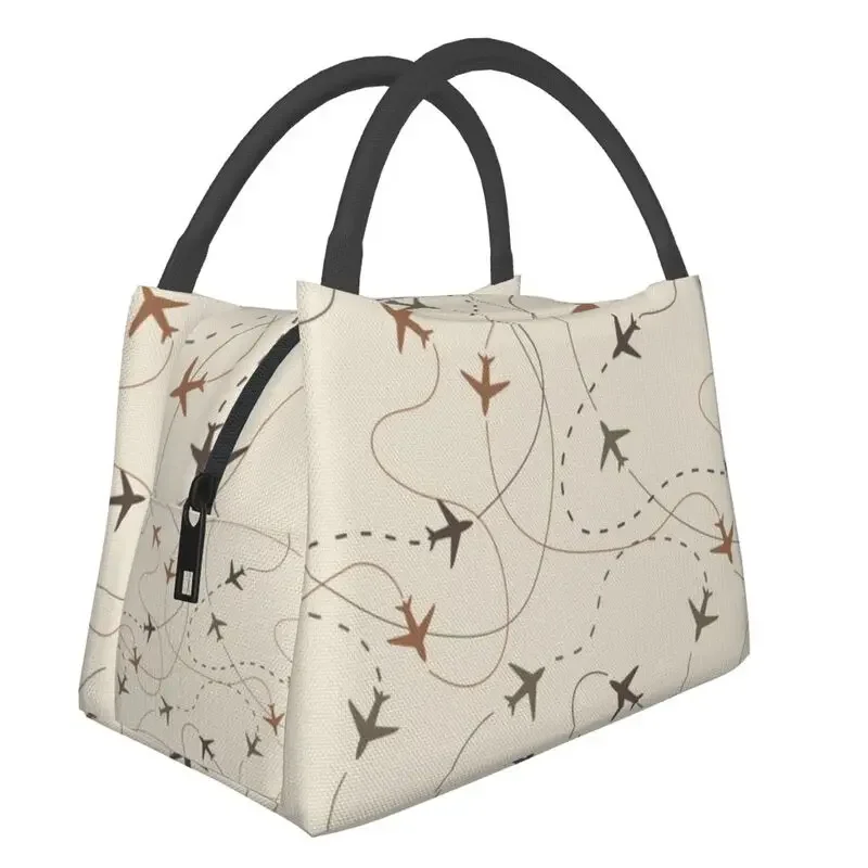 Busy Space Portable Lunch Box Women Leakproof Pilot Air Fighter Cooler Thermal Food Insulated Lunch Bag Work Pinic Container