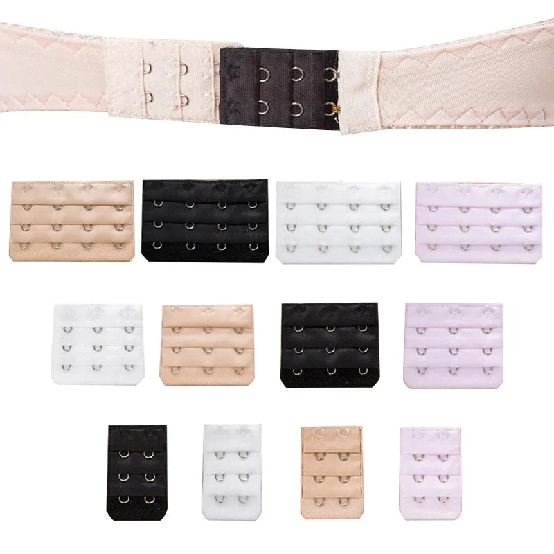 2/3 Hook Bra Extender 1PC For Women's Elastic Bra Extension Strap Hook Clip Expander Adjustable Belt Buckle Intimates