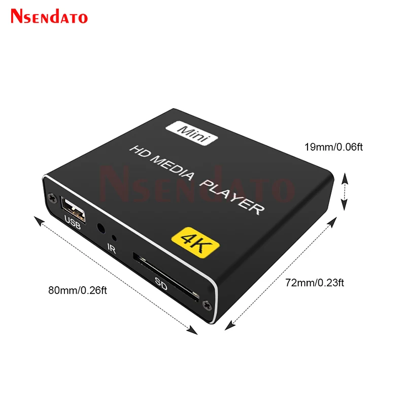 Reproductor Digital X8 4K ultra-hd para unidades USB tarjetas