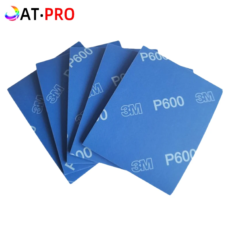 

3M Flexible Sponge Sandpaper Automotive Finish Beauty Polishing Play Abrasive Sandpaper Square Sand Block 1000 Mesh Blue