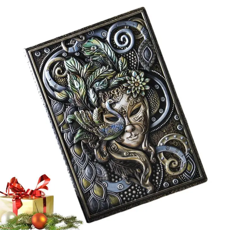 

Embossed Dragon A5 Diary Notebook Retro Handicraft Embossed Leather Diary Travel Journal School Office Gift