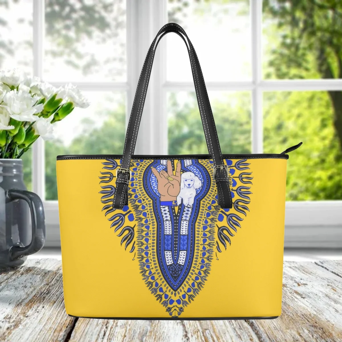 Sigma Gamma Rho Creative Designer Messenger Bags Cute Barboncino Pattern Daily Commuter Tote Bags Travel Street Clutch Femminile 2023