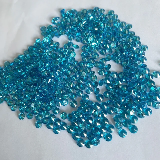 반짝이는 아쿠아 블루 큐빅 지르코니아 스톤: 쥬얼리 DIY의 빛나는 별