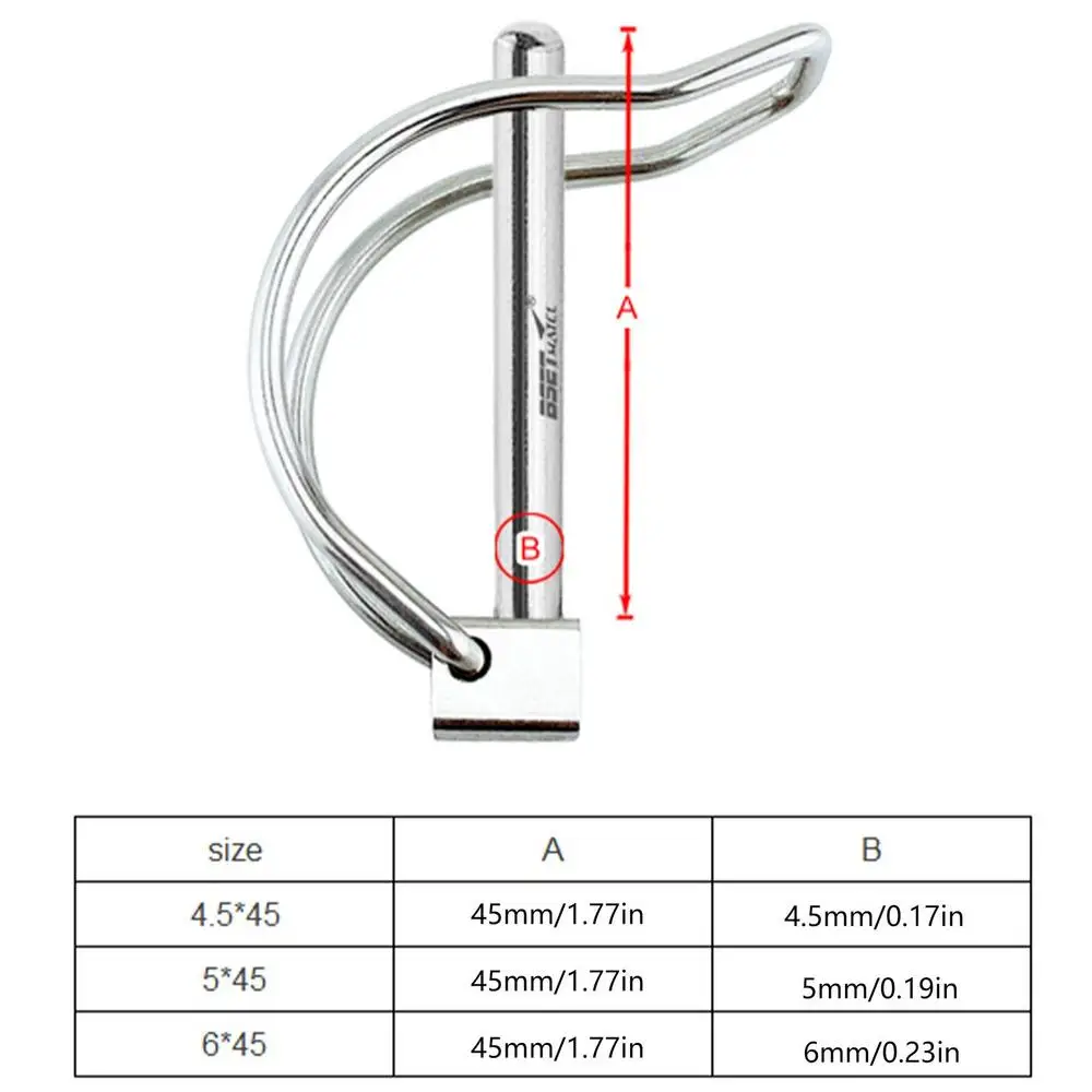 Perno Di Sicurezza Dell'accoppiatore Del Rimorchio A Sgancio Rapido - Foto 4
