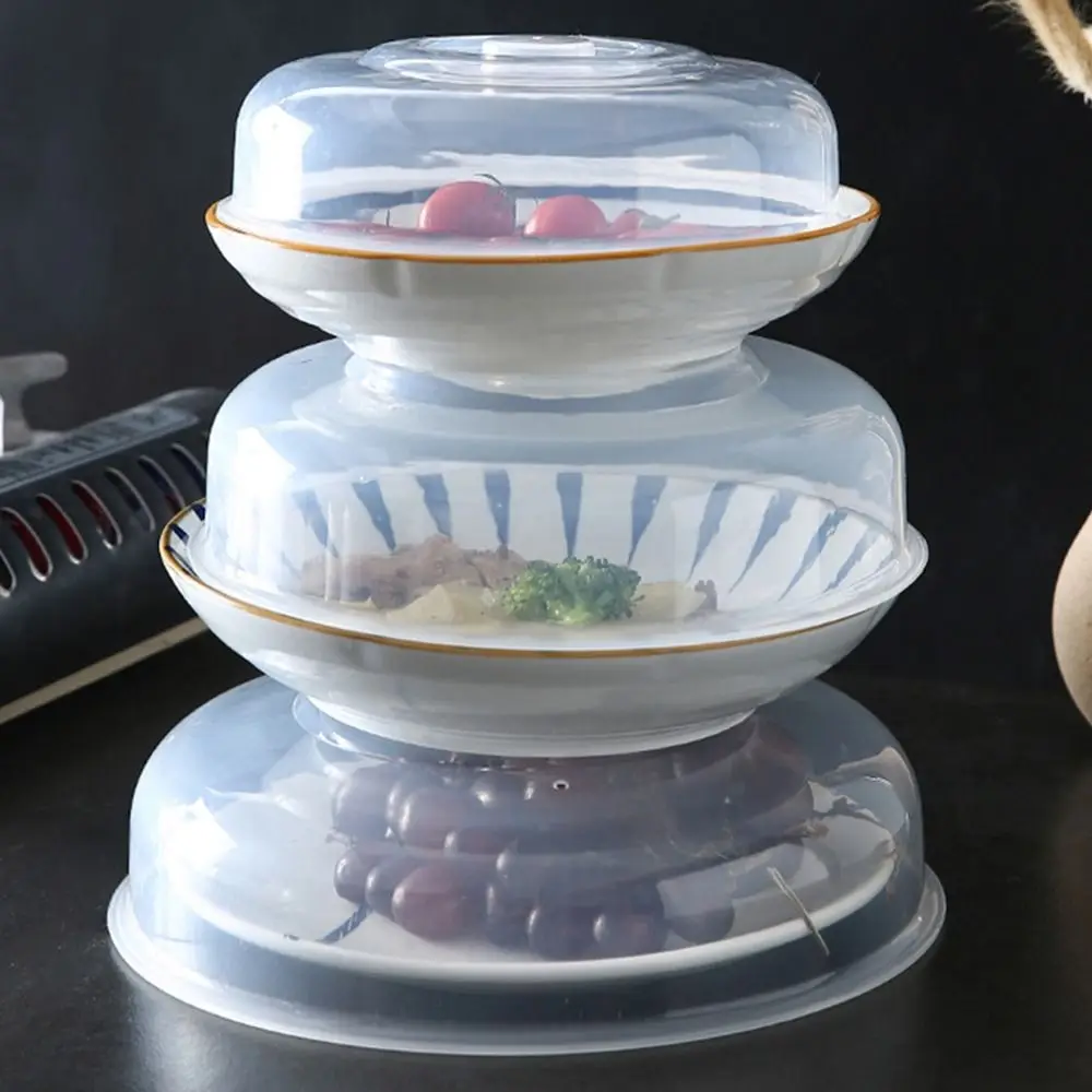 Reusable Vented Microwave Splatter Cover Lid Food Fresh Keeping Plastic Universal Covering Kitchen Bowls Cake Dish 1Pcs food cover fresh keeping cover microwave cover preservation cover