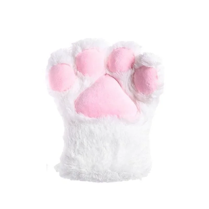 일본 귀여운 고양이 발톱 플러시 장갑 곰 발톱 애니메이션 핑거리스 JK 소녀 코스프레 성능 액세서리 장갑 겨울 장갑