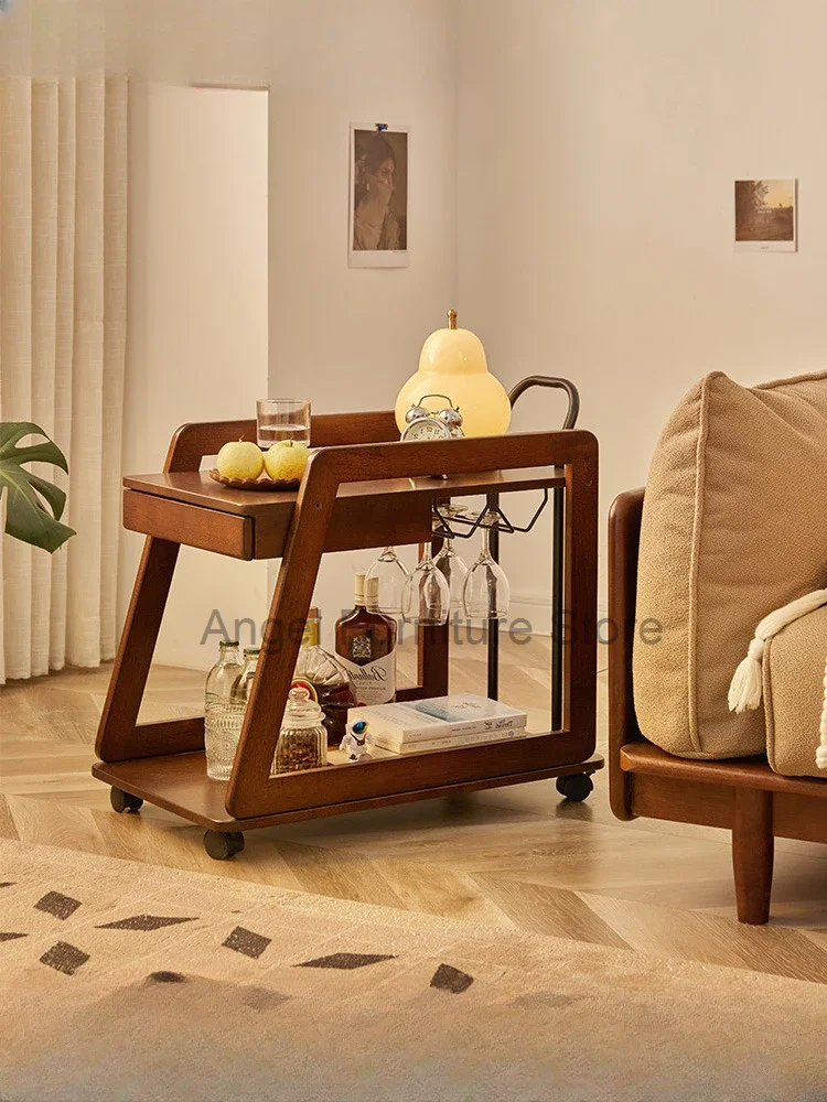 흰색 선반 침실 침대 옆 테이블, 모바일 침실 메이크업 침대 옆 테이블, 작은 좁은 주방 도서관 크리도 무도 가구, HY50B 