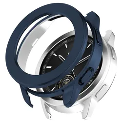 Durable TPU & PC Protective Watch Case with Bezel - Anti-Scratch Cover for Xiaomi Watch S3 (Dark Blue)