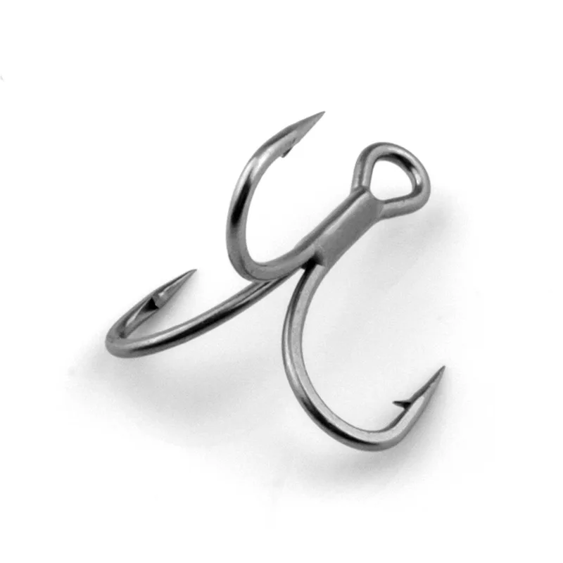 12pcs Fishing Hook High Carbon Steel Treble Hooks Ultra-Antirust 6066 Black Nickel Corrosion Prevention for Lure Accessories