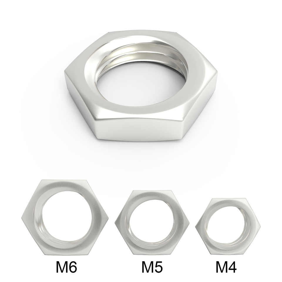 1 Piece M4 M5 M6 Stainless Steel Anti Loosening Hexagon Nuts for Parts Replacement DIY Metal Self-locking External Hexagon Nuts