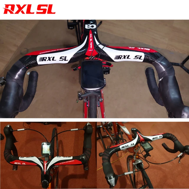 RXL SL カーボンハンドルバーロードバイク ベントバー サイクリングハンドルバー自転車ハンドルバーカーボンファイバーシティバイクハンドルバー ドロップバ RXL SL ステム一体型ハンドル一体型 カーボンハンドル カーボン 自転車