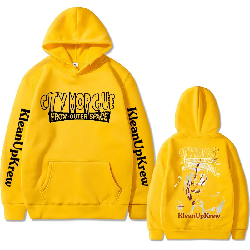 Rapper City Morgue Double Sided Print Hoodie Men Women Fashion 