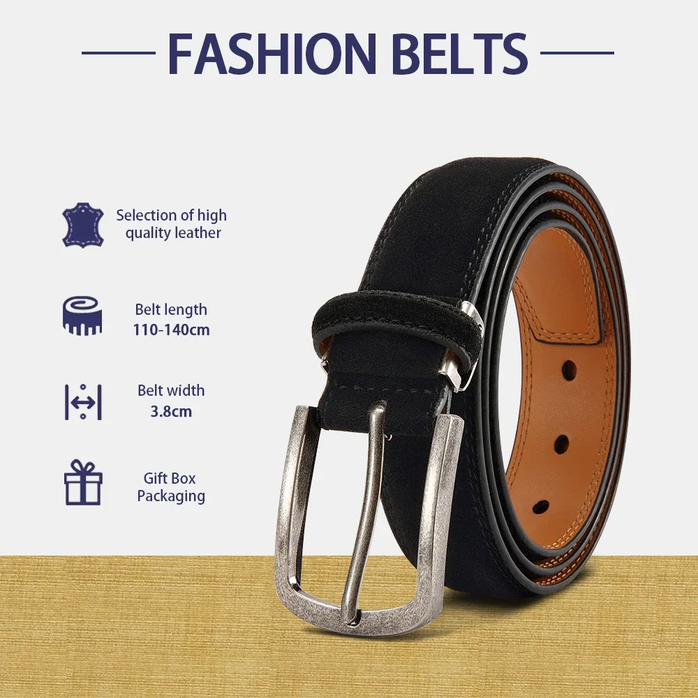 Männer Gürtel Hohe Qualität PU Leder LANGE Große Pin Schnalle Metall Automatische Schnalle Männlich Multi stil Gürtel Strap Männlich 115 125 cm – Detail 6