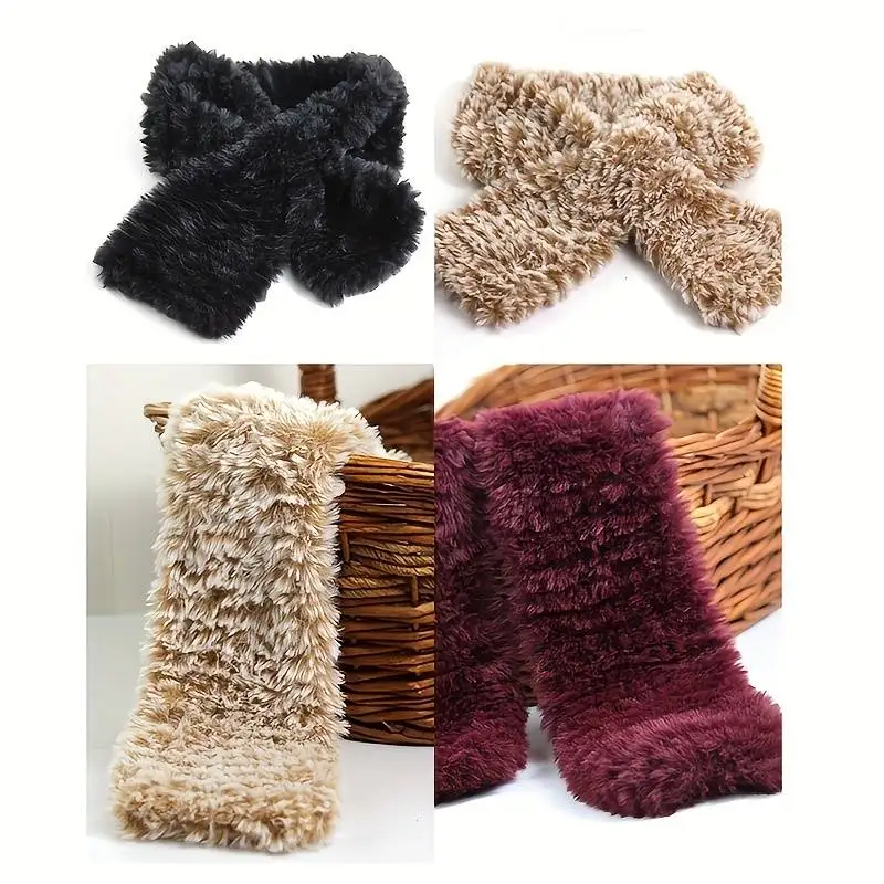 1 Skein 100 Grams Super Soft Fur Yarn Chunky Fluffy Faux Fur Yarn Eyelash Yarn for Crochet Knit Scarf Accessories and Blankets 4