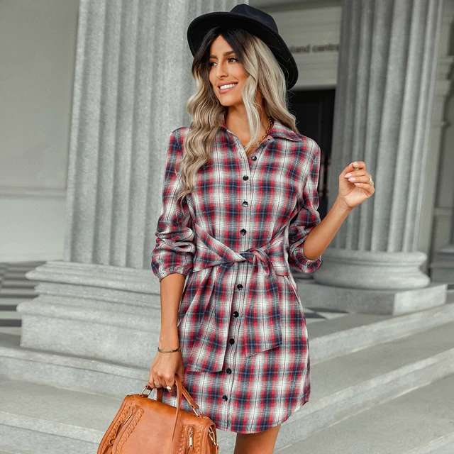 womens flannel dress