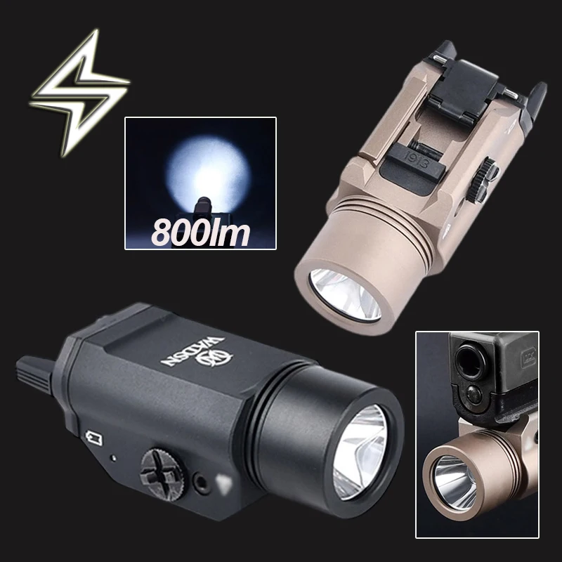 

Tactical TR 1 HL TR1 Pistol Hanging Light Metal Strobe Flashlight Airsoft Weapon Scout Lamp 800 Lumen GLOCK G17 G19 X300 X400